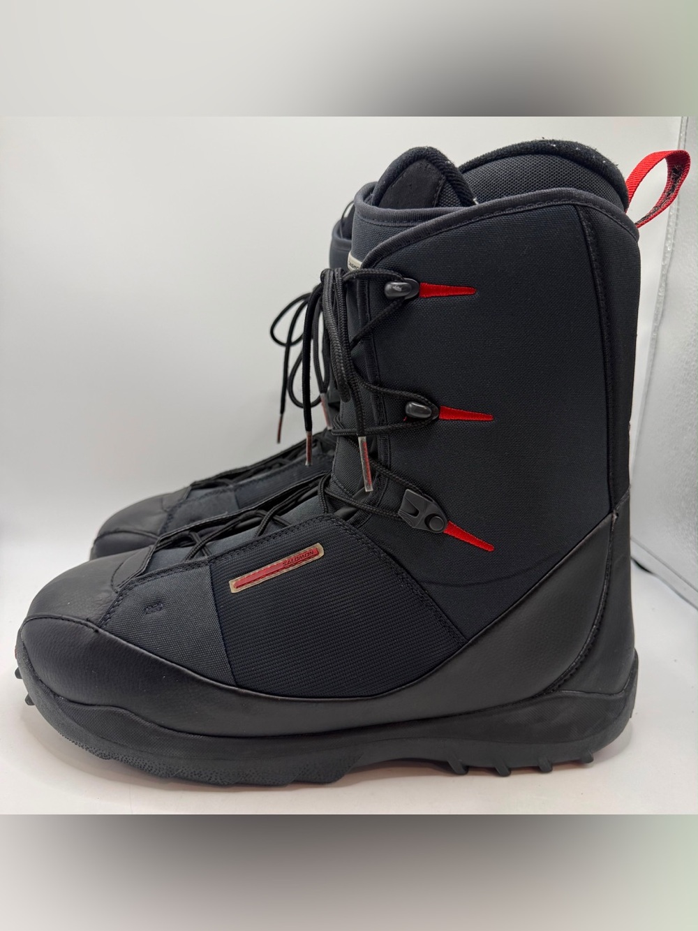 Salomon Symbio Thermicfit Men’s Size 13.5US Snowboard Boots Black Red